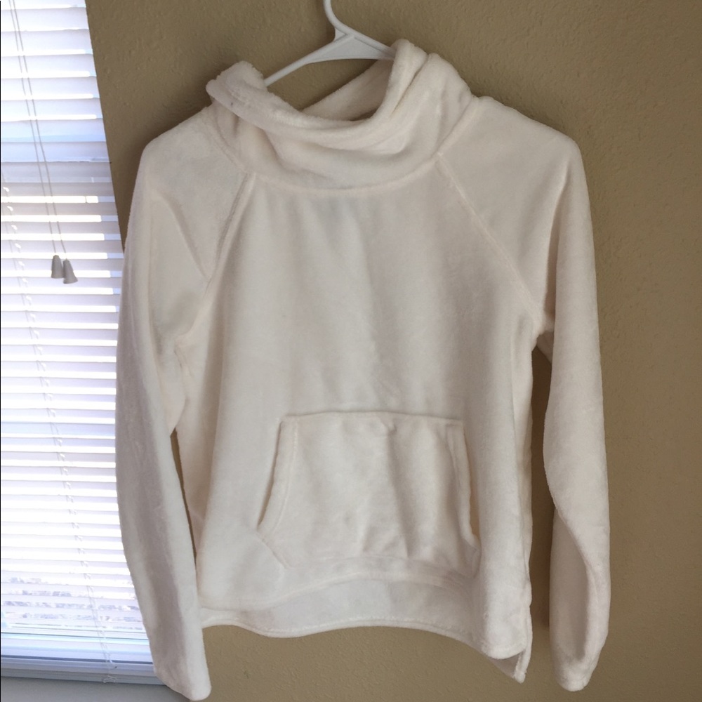 Target white fuzzy sweatshirt
